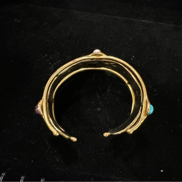 Stone Pearl Bangle Bracelet - Picture 5 of 13